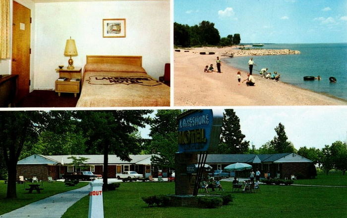 Lakeshore Motel and Apartments - Postcard
